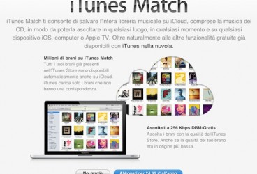 iTunes Match disponibile in Italia