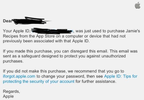 App Store: un'email contro gli acquisti indesiderati