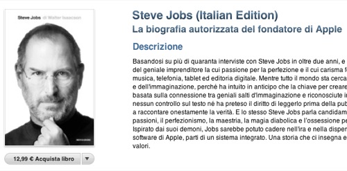 Steve Jobs: la biografia ufficiale ora disponibile su iBookstore