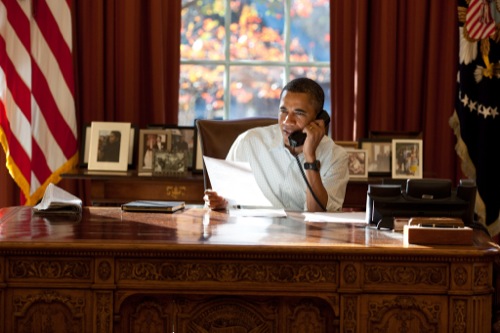 Obama e il suo iPad 2 protetto nel DODOcase