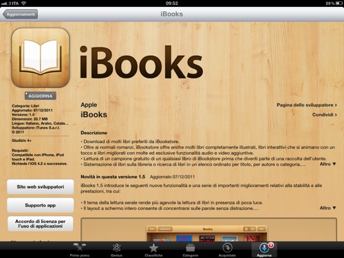iBooks: versione 1.5 con tante novità