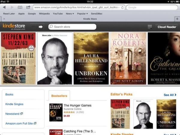 Amazon lancia il suo Kindle Store "made for iPad"