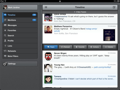 Tweetbot: anche Twitter per iPad ha il suo rivale