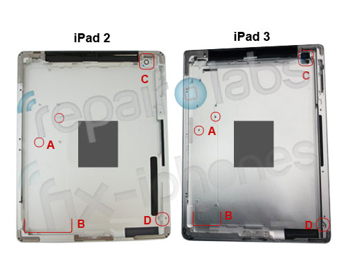 iPad 3: ecco il pannello posteriore