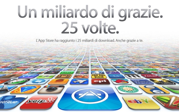 App Store: i 25 miliardi di download sono stati raggiunti