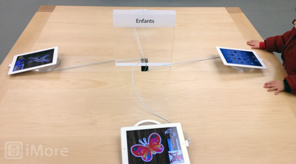 Apple Store: iPad sostituiscono iMac nell'angolo per bambini