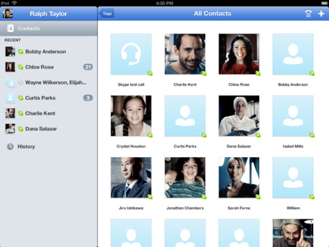 Skype: aggiornamento per supportare il Retina display del Nuovo iPad
