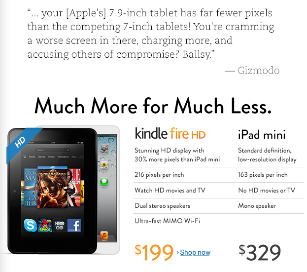 L'iPad mini appare su Amazon.com