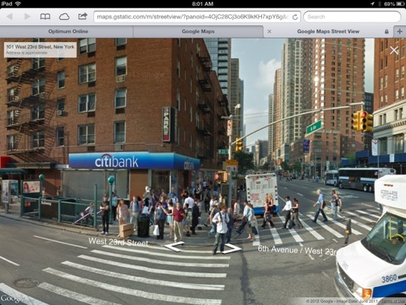 Street View di Google disponibile su iOS