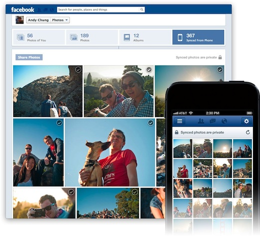 Facebook introduce un sistema di photo sync da iOS