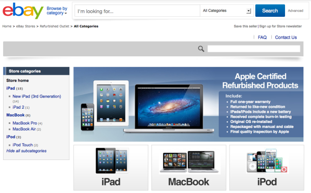 ebay apple prodotti ricondizionati
