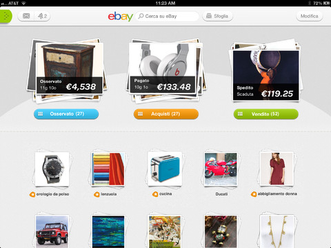 eBay per iPad: arriva in App Stora la nuova versione
