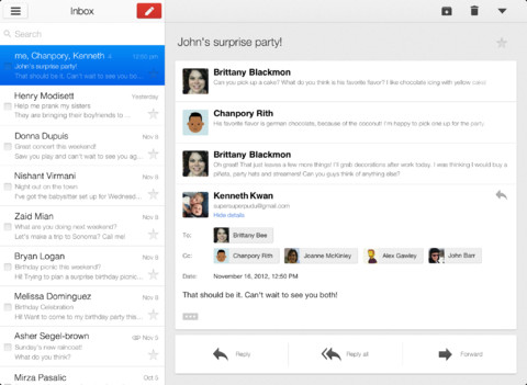 Gmail: l'app ufficiale si aggiorna