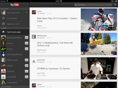 YouTube iPad