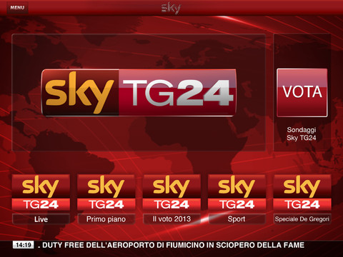 sky tg24 ipad