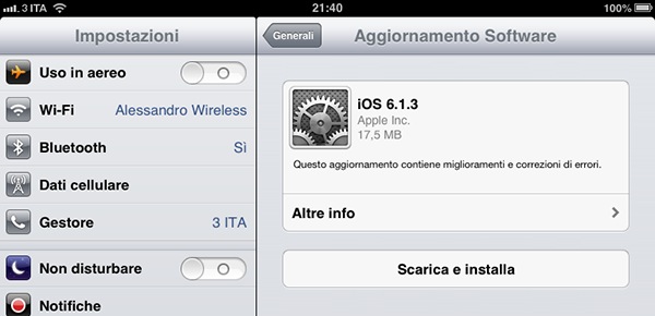 iOS 6.1.3 iPad
