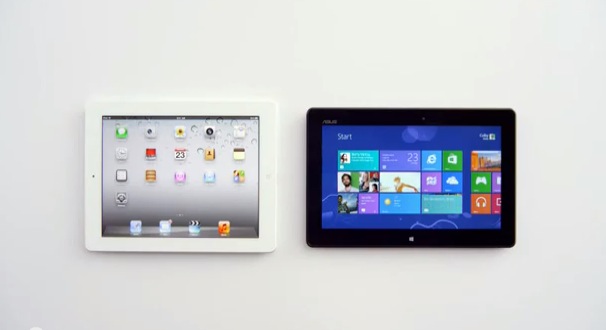 iPad preso di mira per elogiare Windows 8