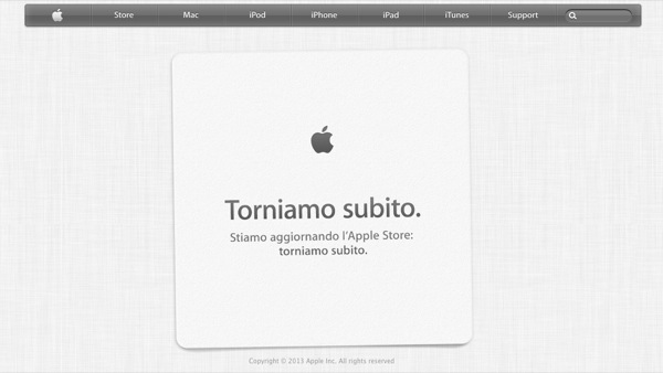 Apple Store online non accessibile, causa WWDC 2013