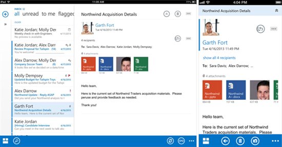 outlook web app ios ipad