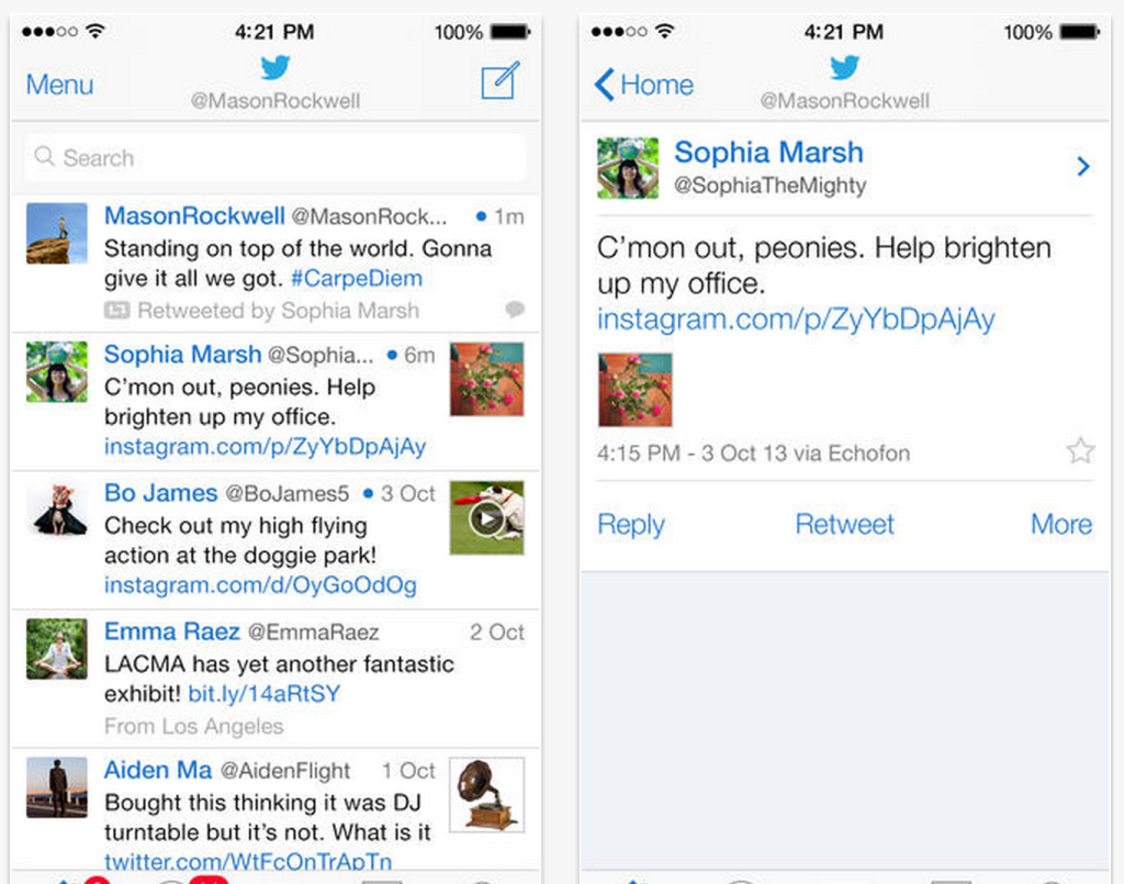 Echofon, client di Twitter, si rinnova per iOS 7