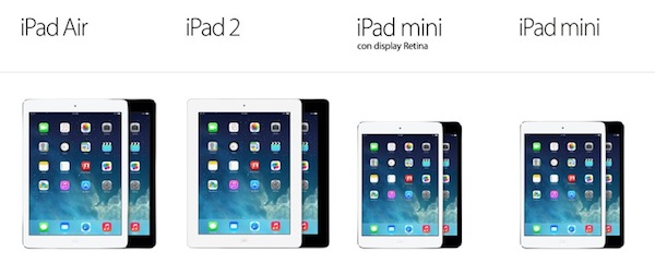 Svelati iPad Air e iPad mini con Retina Display