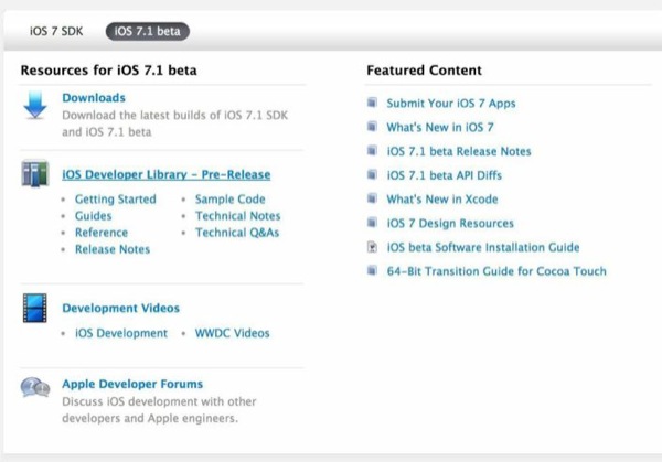 iOS 7.1: novità con la prima beta