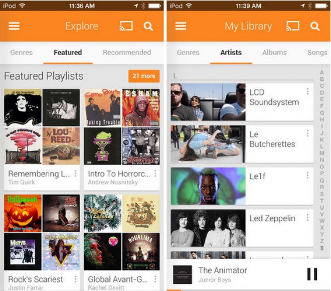 Google Play Music si aggiorna anche per iPad: le novità