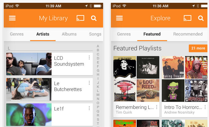 Google Play Music su iPad?