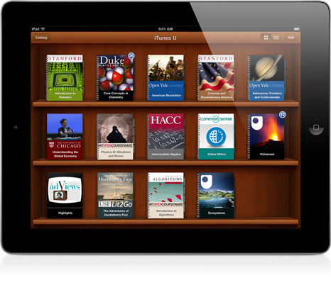 iTunes U, la scuola sull'iPad
