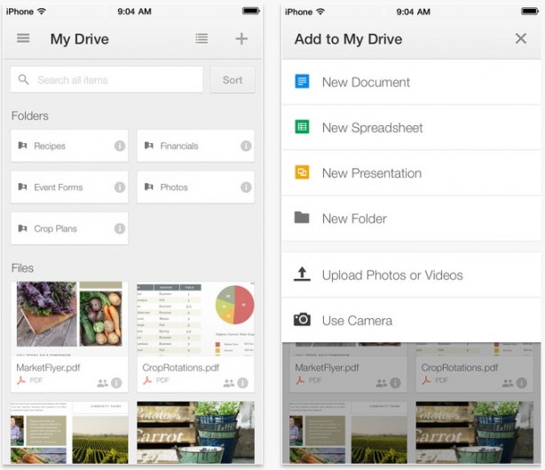 Google Drive per iOS si aggiorna: le novità della versione 3.3