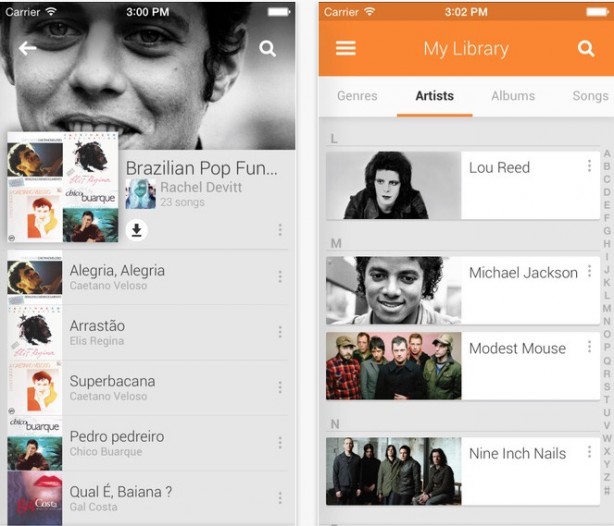Google Play Music, aggiornamento di inizio novembre