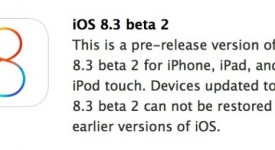 beta 2 di iOS 8.3