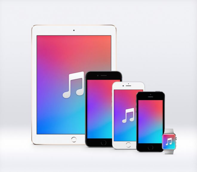 Apple Music, designer realizza gli sfondi per i device iOS
