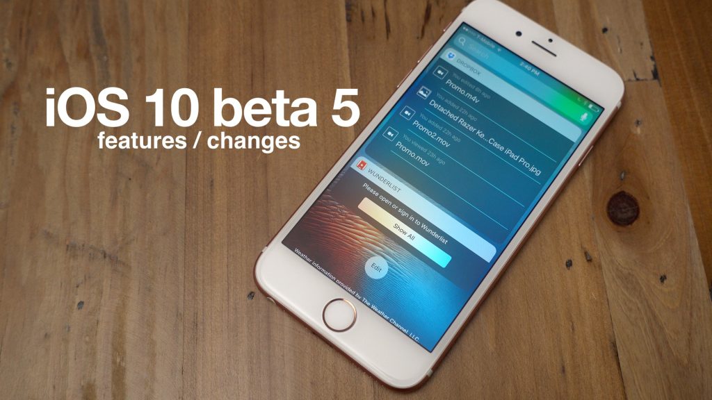 Rilasciato iOS 10 beta 5 per gli iPad: ecco le novità dell'aggiornamento