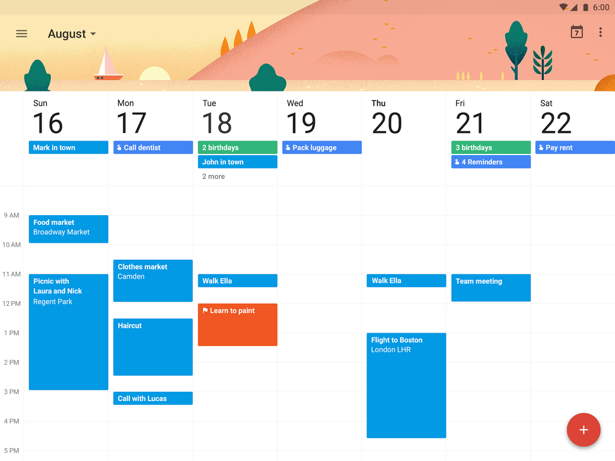 Google Calendar, i dettagli dell'aggiornamento di novembre per iPad